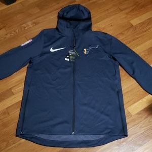 Men's Utah Jazz Nike Navy Authentic Showtime Therm